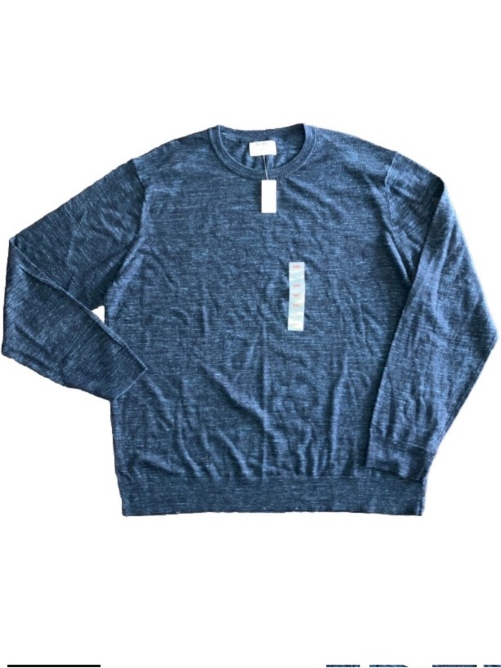 NWT Old Navy Mens Blue Long Sleeve Knit Pullover Light Weight Cozy Sweater XXL